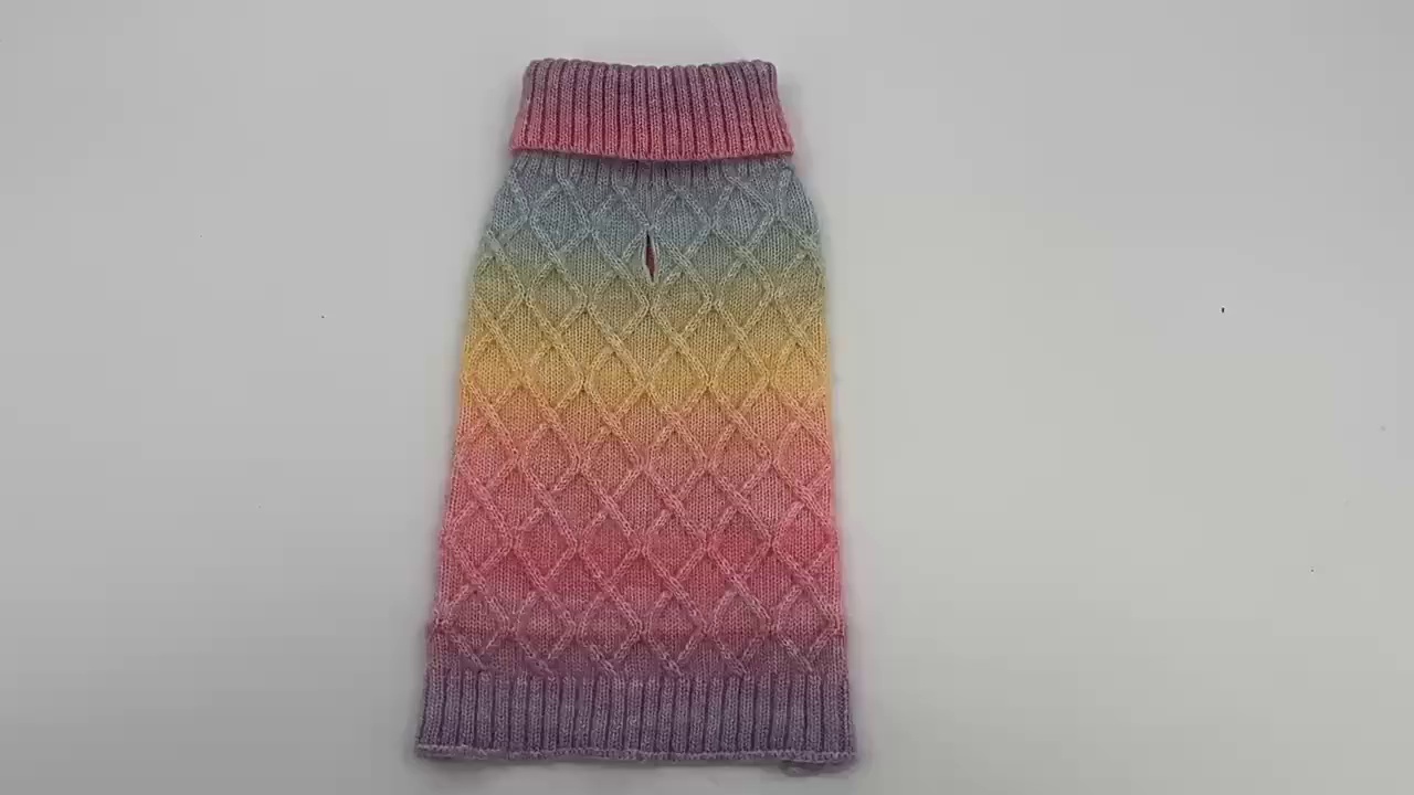 Heart Pattern Pet Jacket with Leash Loop