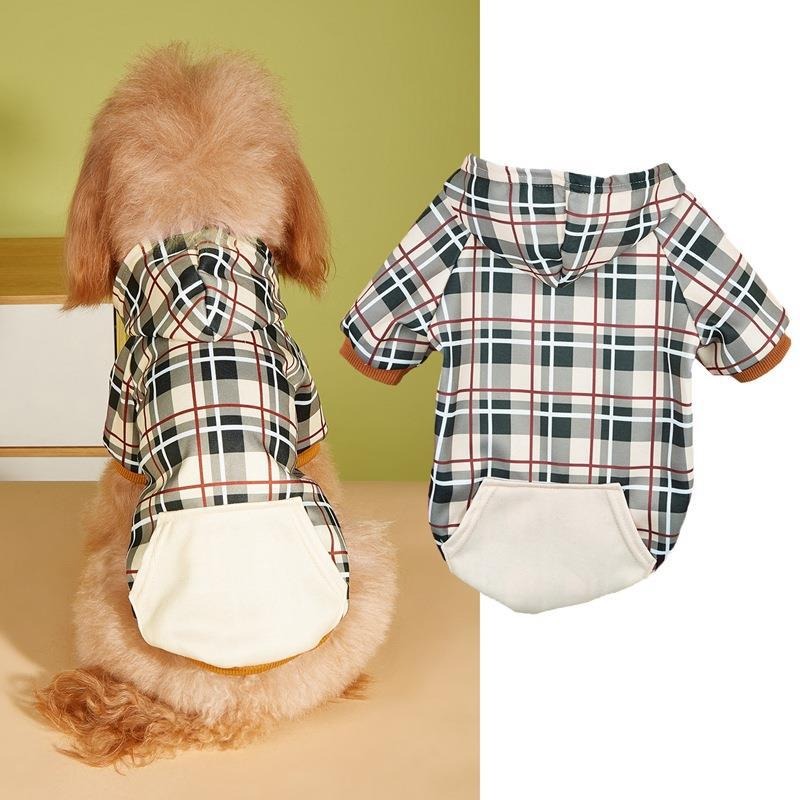 Breathable Soft Dog hoodie shirt with Leash Hole