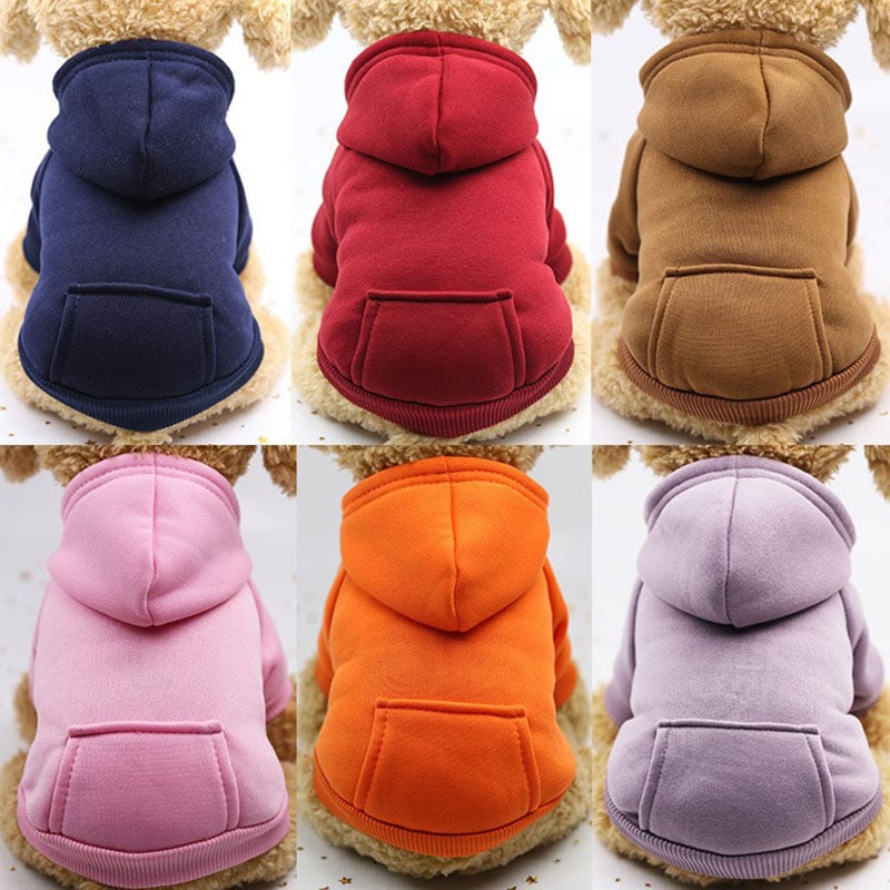 Fashion Solid Dog Hoodie With Two Legs