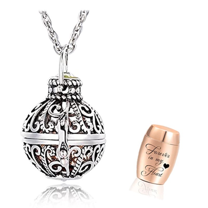Modern Stainless Steel Pet Urn Casket Pendant