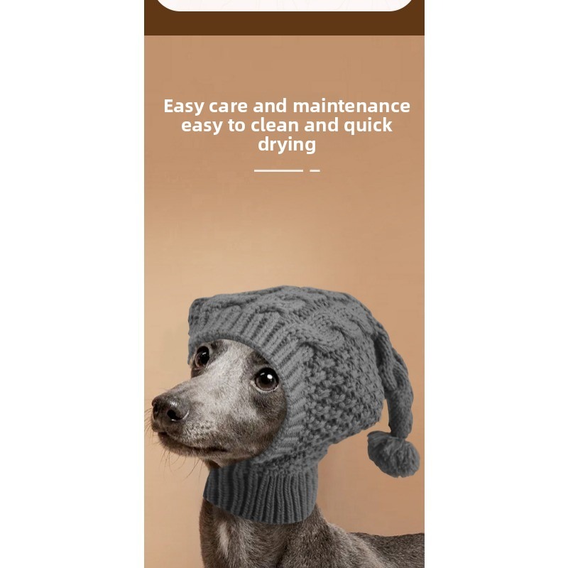 Yarn Warming Hat for Whippets and Greyhounds