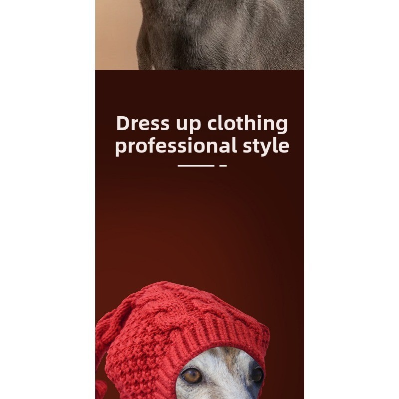 Yarn Warming Hat for Whippets and Greyhounds