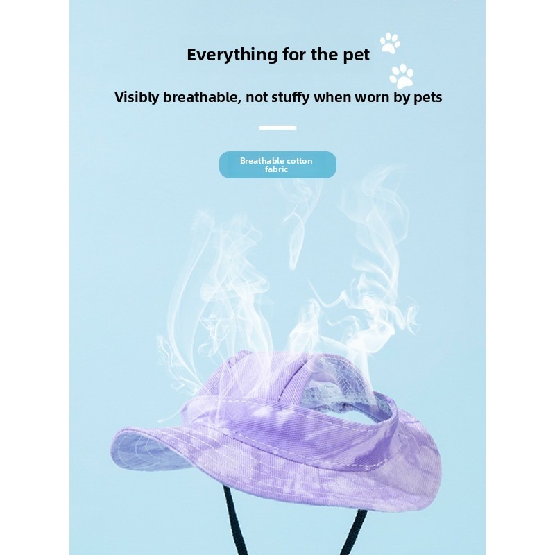 Anti-Choking Fisherman Pet Hat with Sun Protection