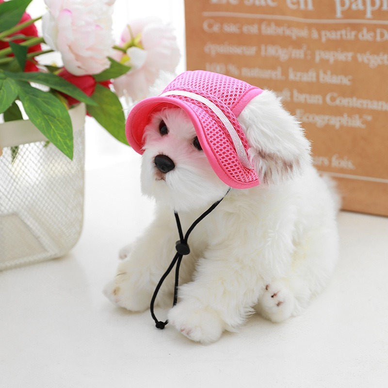 Breathable Sun Protection Pet Hat with Bows