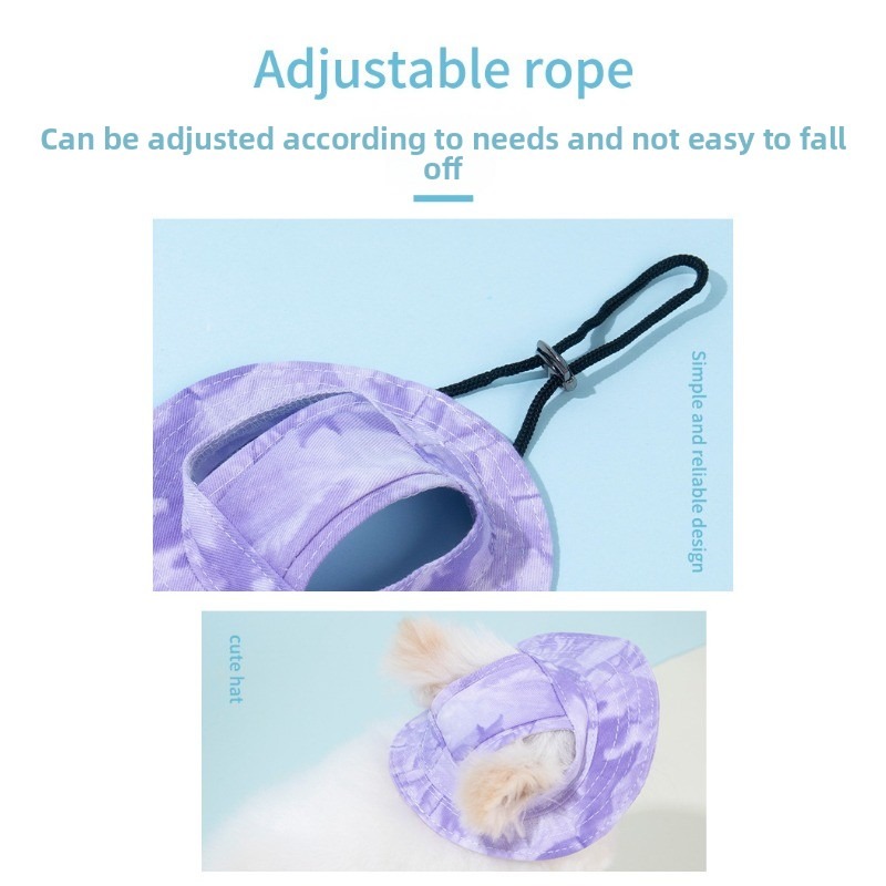 Anti-Choking Fisherman Pet Hat with Sun Protection