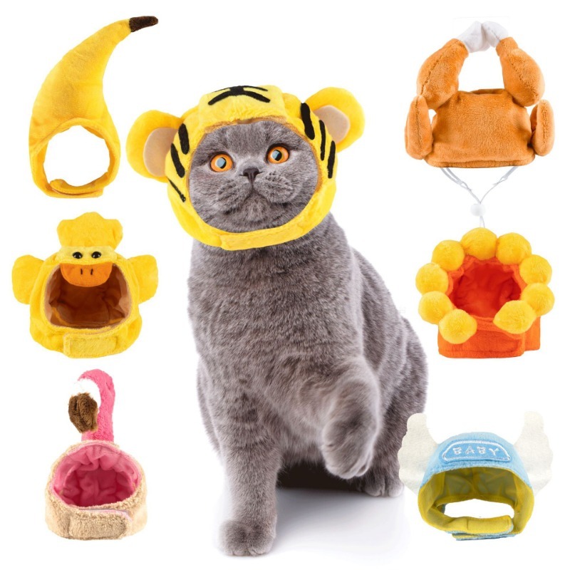 Cotton Sunflower Pet Hat for Cats and Dogs