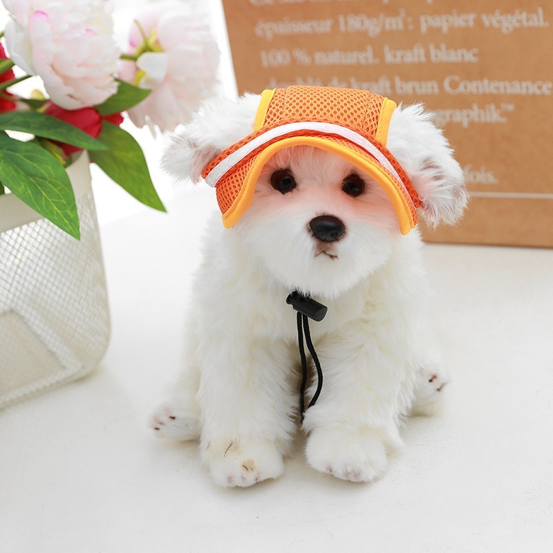 Breathable Sun Protection Pet Hat with Bows