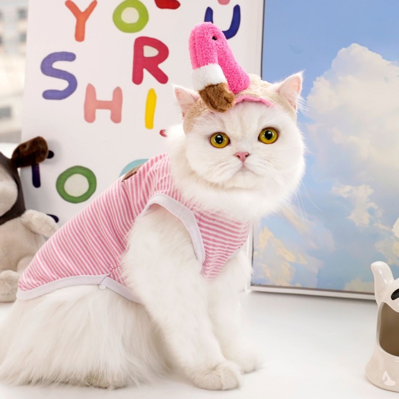 Cotton Sunflower Pet Hat for Cats and Dogs