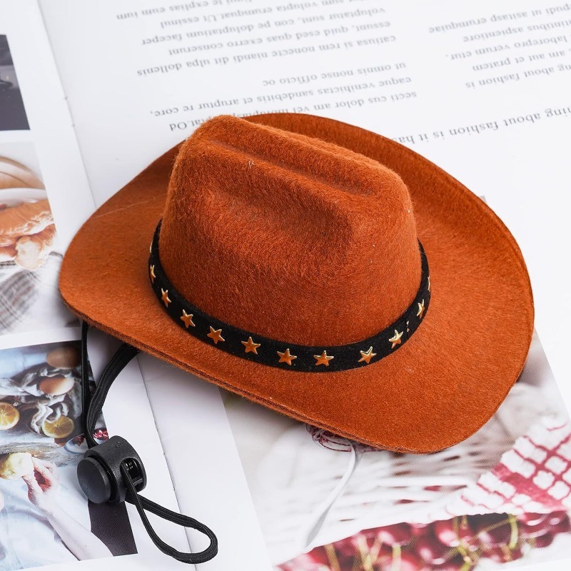 Star-Shaped Cowboy Party Hat for Pets
