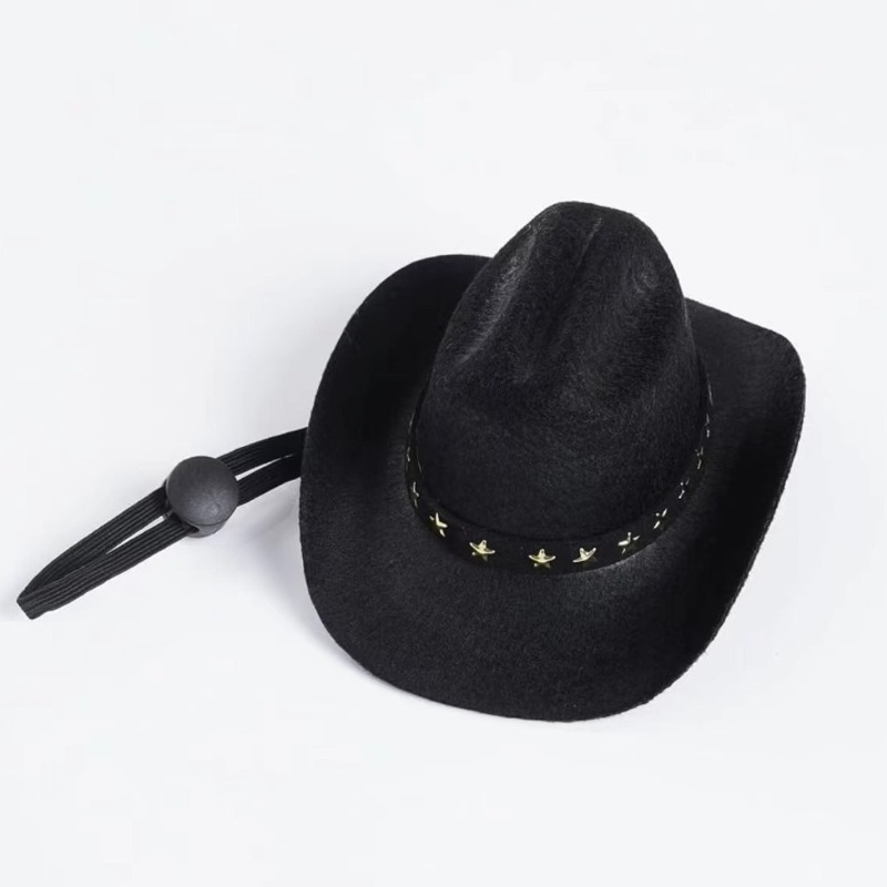 Star-Shaped Cowboy Party Hat for Pets
