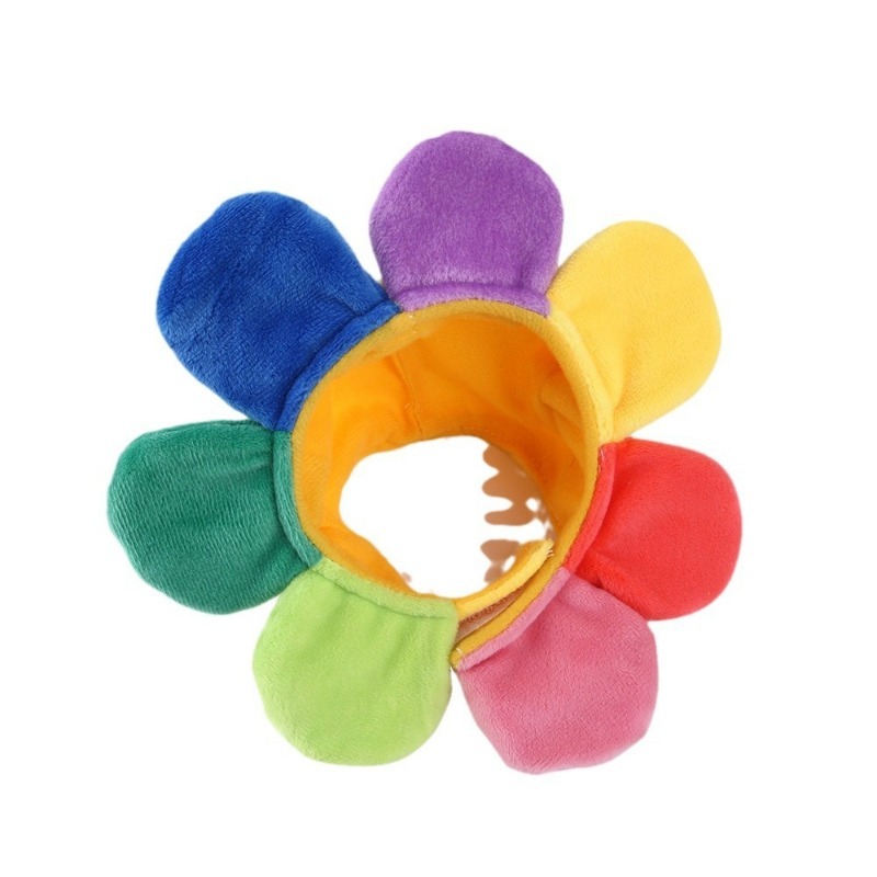 Teddy Bear Sunflower Pet Hat for Halloween