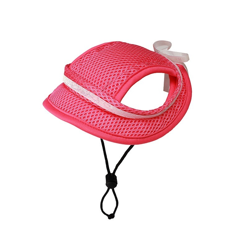 Breathable Sun Protection Pet Hat with Bows