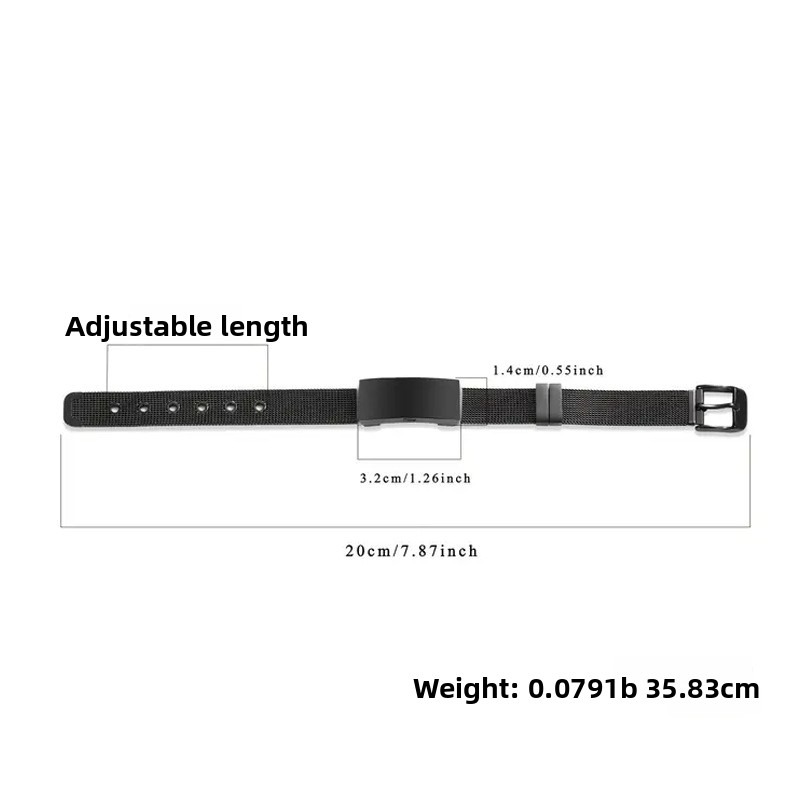 Adjustable Stainless Steel Pet Memorial Mesh Bracelet