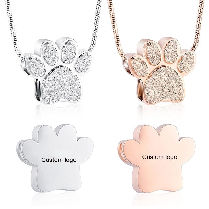 Dog Paw Jewelry Memorial Pendant