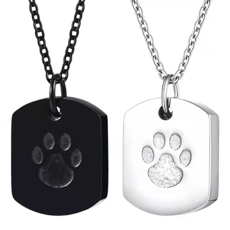 Fashion Stainless Steel Dog Paw Urn