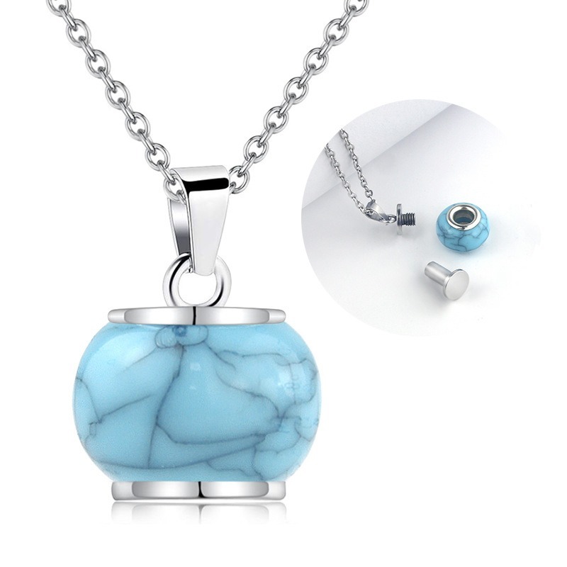 Bullet Shaped Pet Claw Print Urn Necklace