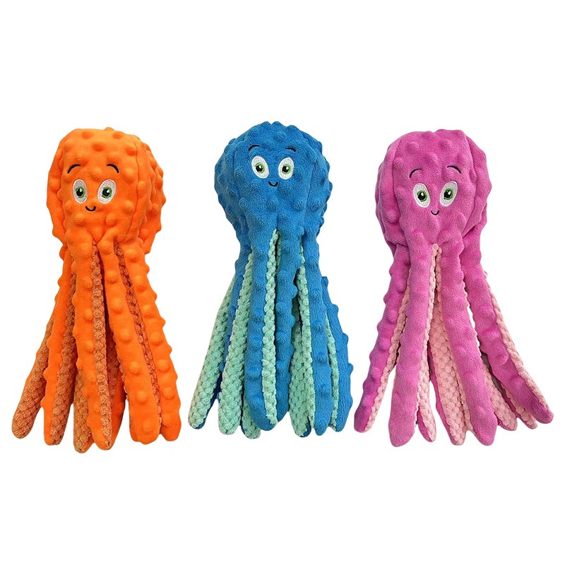 Interactive Octopus Plush Chew Toy for Pets