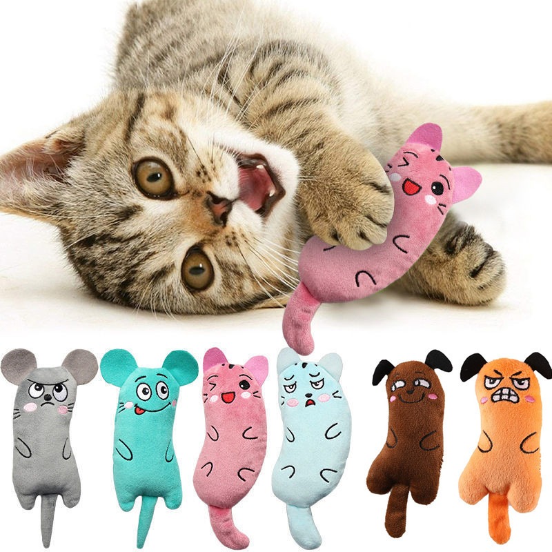 Durable Catnip Plush Mouse Toy for Cats