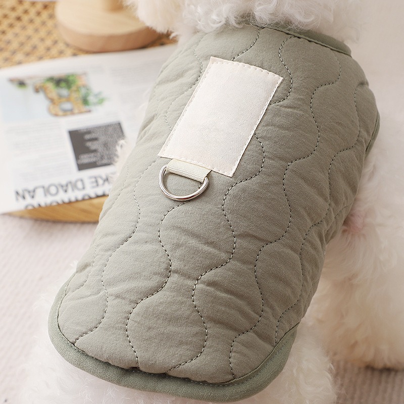 Velvet Winter Vest with Leash Buckle for Cats and Dogs