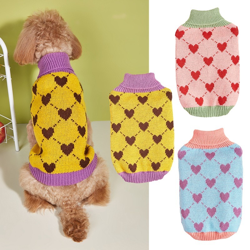 Knitted Two-Legged Pullover Sweater for Pets