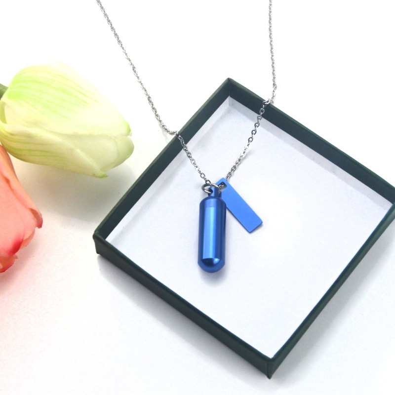 Alloy Essential Oil Pet Memorial Urn Necklace