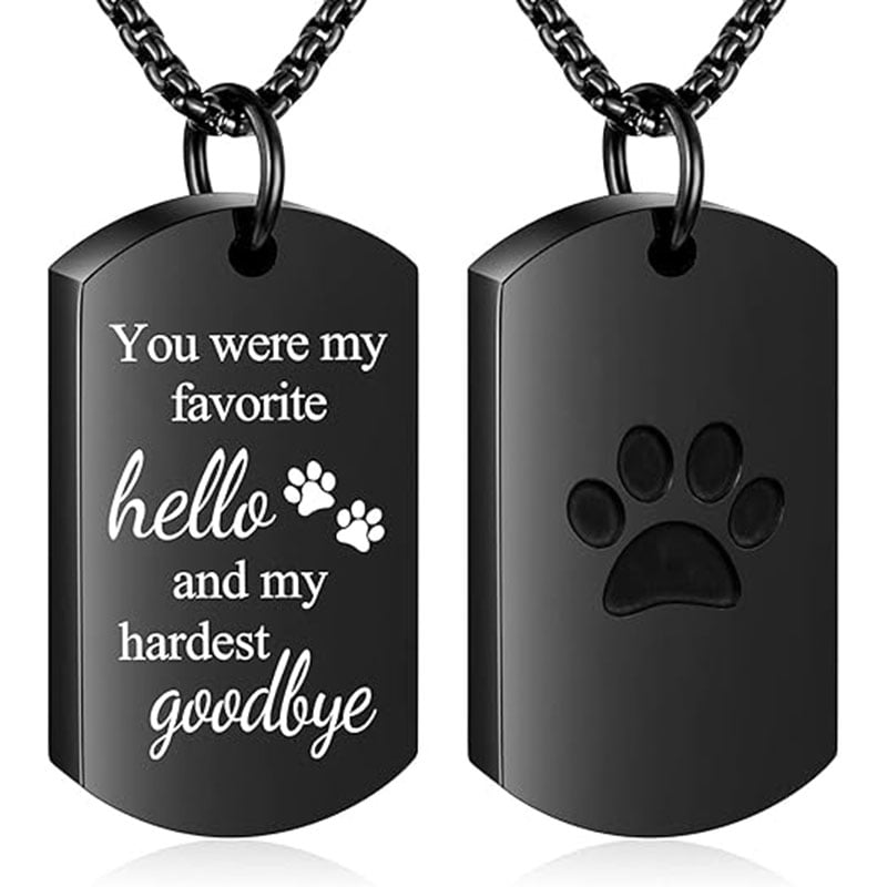 Fashion Stainless Steel Dog Paw Urn