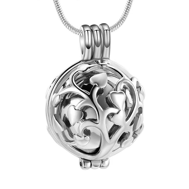 Tree of Life Hollow Sphere Ash Pendant