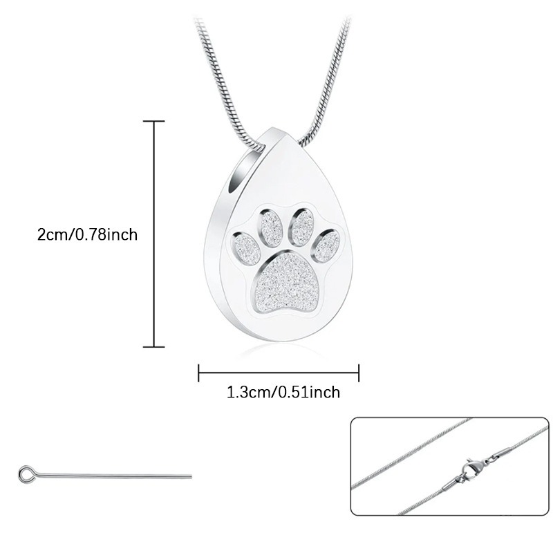 Cylindrical Tree of Life Pet Ashes Urn Pendant