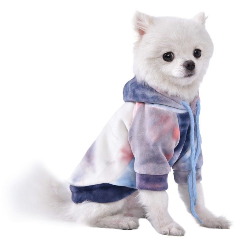 Premium Tie-Dye Dog Hoodie for Winter