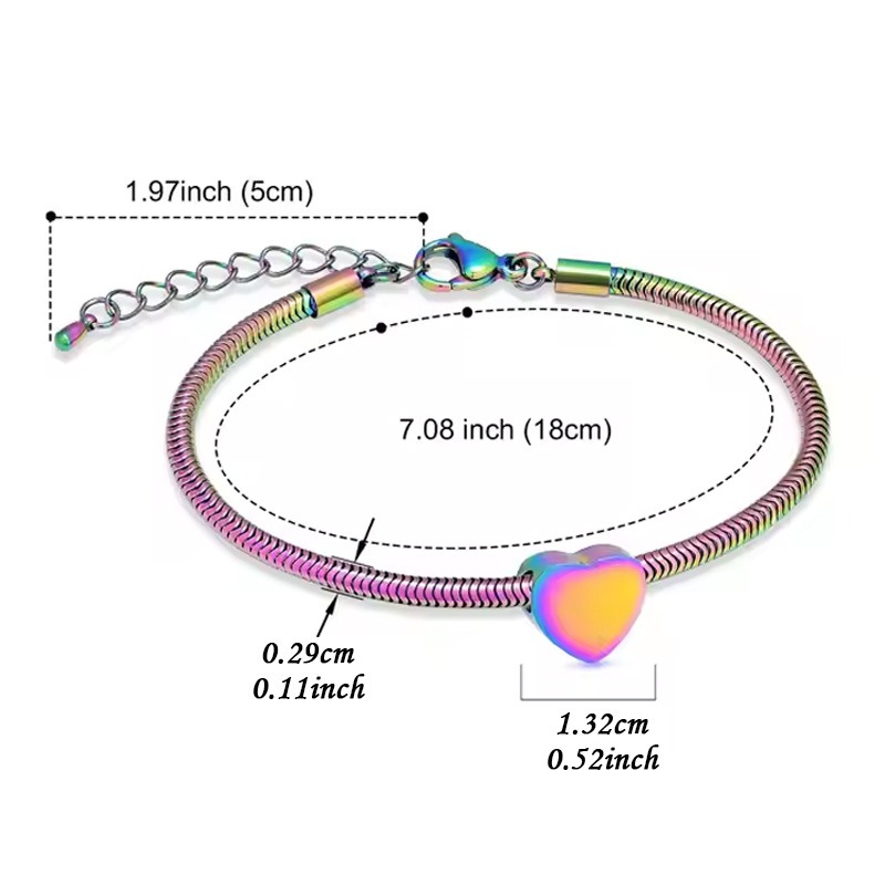 Stainless Steel Heart Pet Memorial Urn Necklace