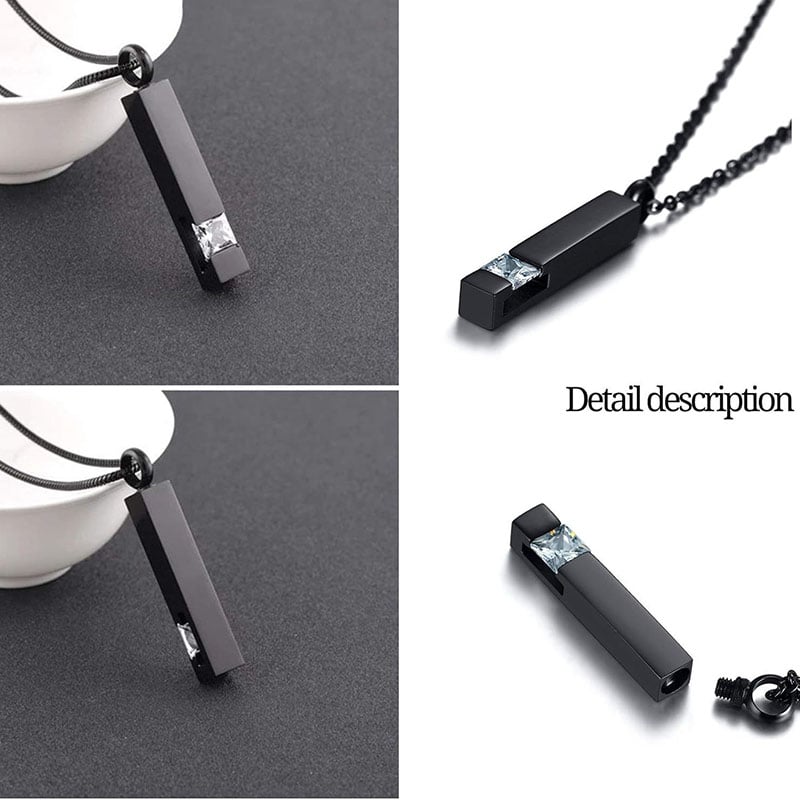 Memorial Dog Cat Jewelry Pet Ash Urn Necklaces