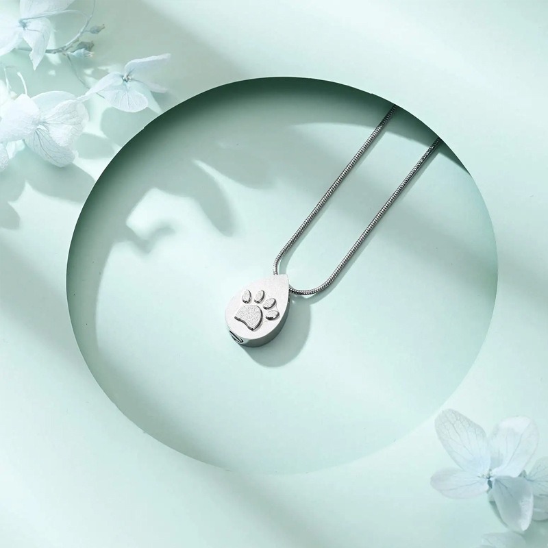 Cylindrical Tree of Life Pet Ashes Urn Pendant