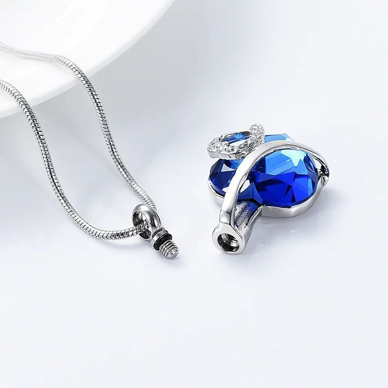 Heart Shaped Cat Pattern Pet Ashes Urn