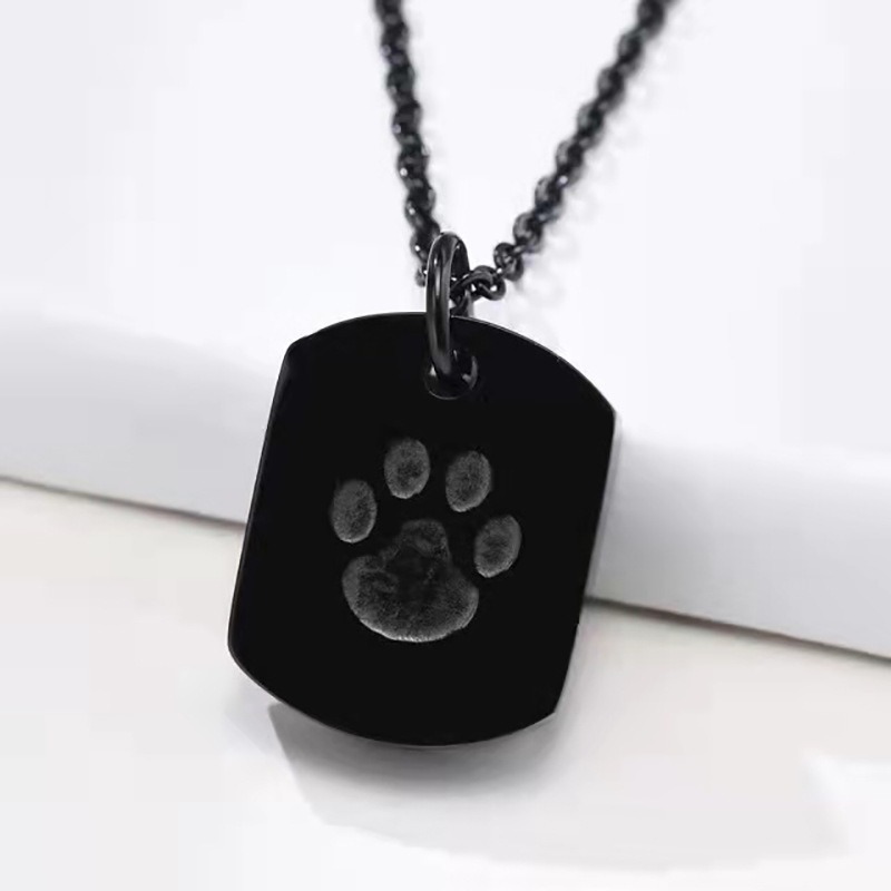 Fashion Stainless Steel Dog Paw Urn