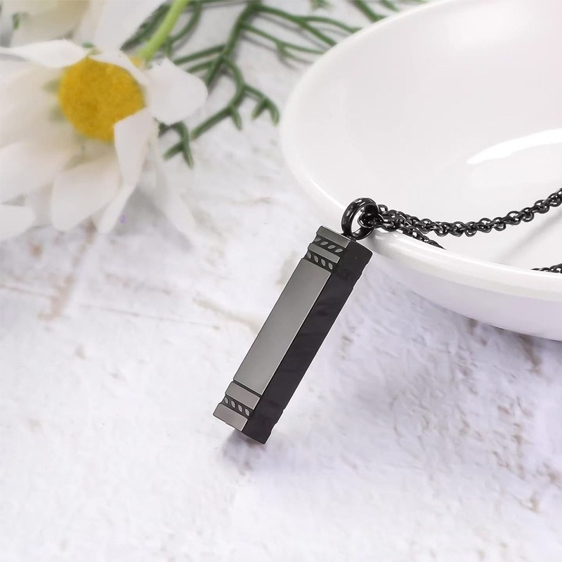Square Column Perfume Pet Ashes Memorial Pendant