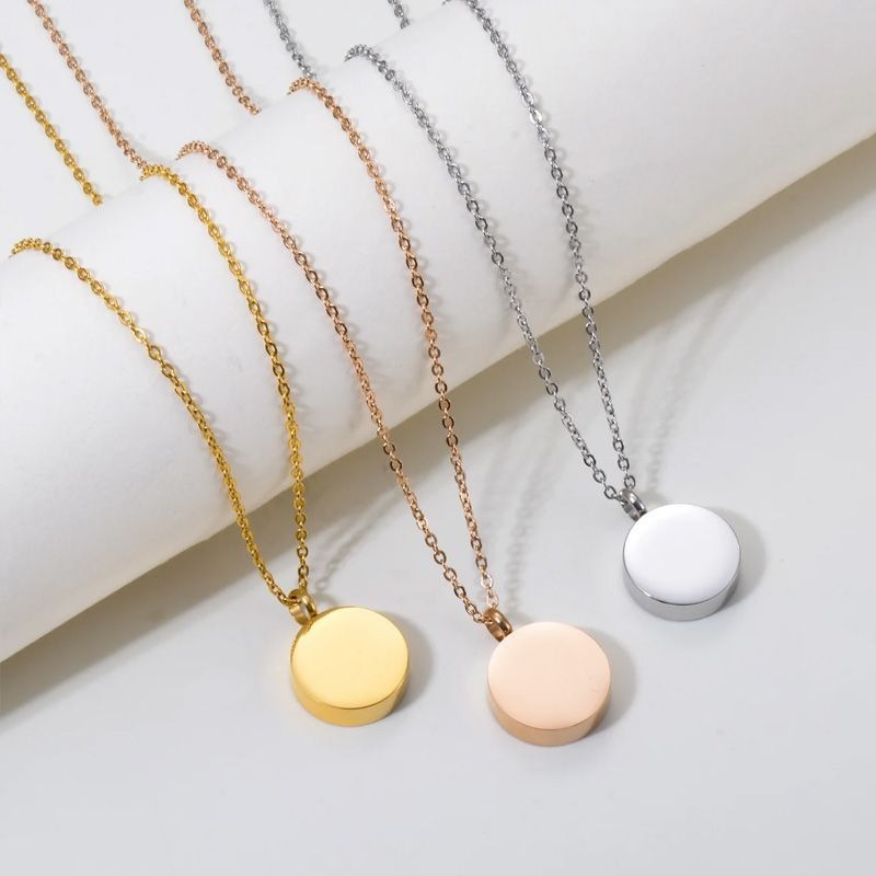 Round Perfume Bottle Pet Ashes Memorial Jewelry