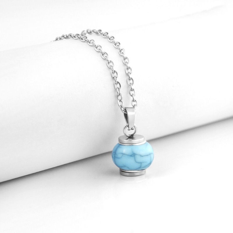Bullet Shaped Pet Claw Print Urn Necklace
