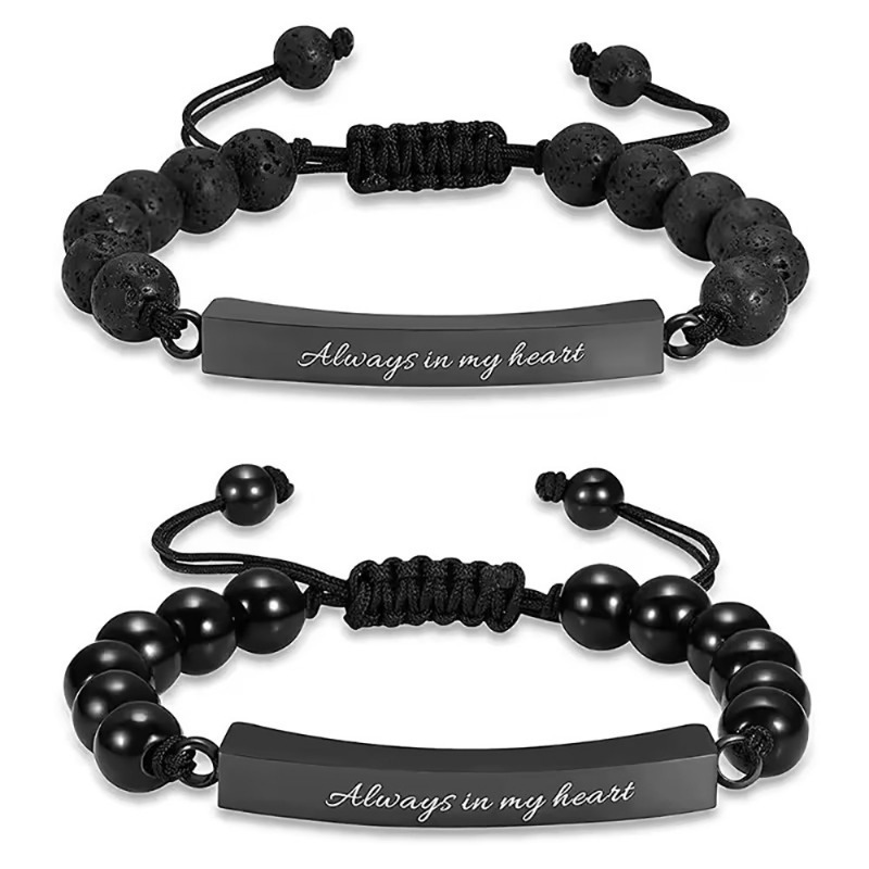 Personalized Stainless Steel Pet Memorial Bracelet