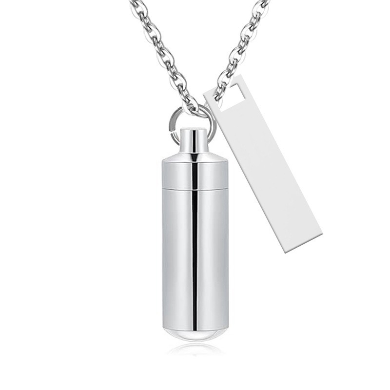 Alloy Essential Oil Pet Memorial Urn Necklace