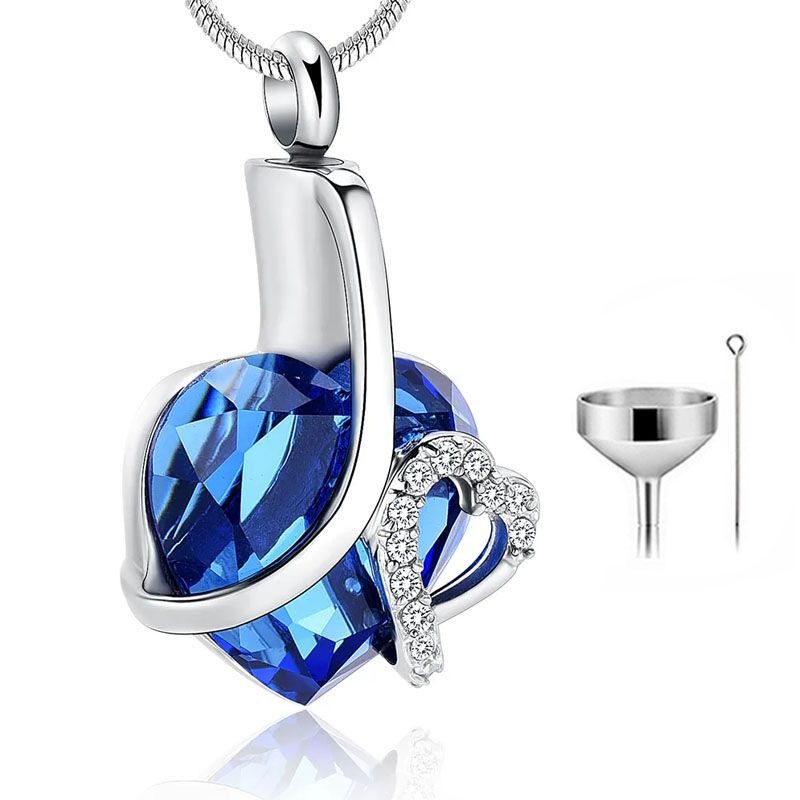 Heart Shaped Cat Pattern Pet Ashes Urn