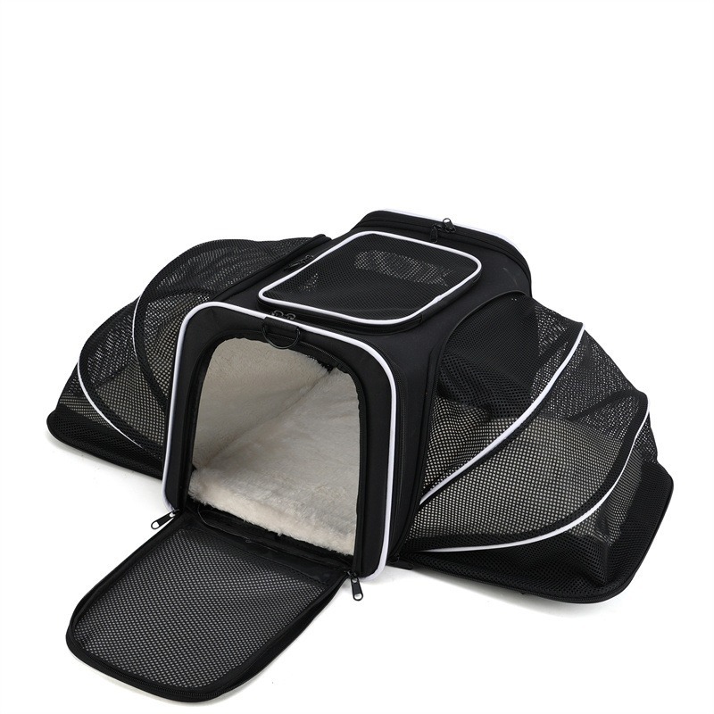 Expandable Outdoor Pet Carrier with Mesh Window