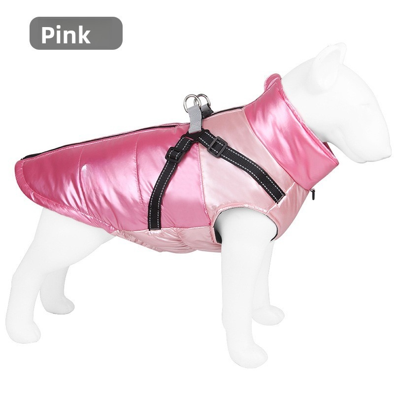 Winter Warm Coat with Harness for Small Dogs