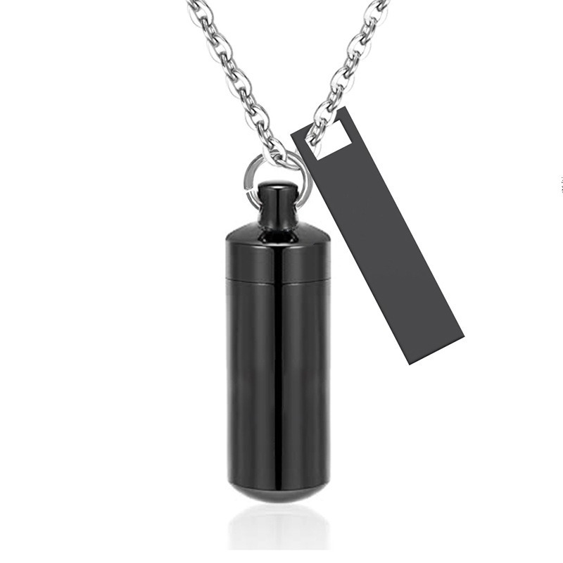 Alloy Essential Oil Pet Memorial Urn Necklace