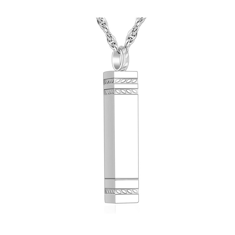 Square Column Perfume Pet Ashes Memorial Pendant