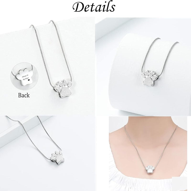 Dog Paw Jewelry Memorial Pendant