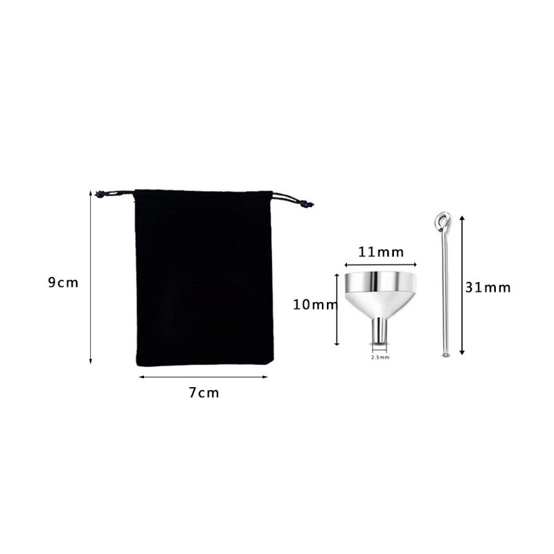 Transparent Glass Pet Ashes Urn Pendant Necklace