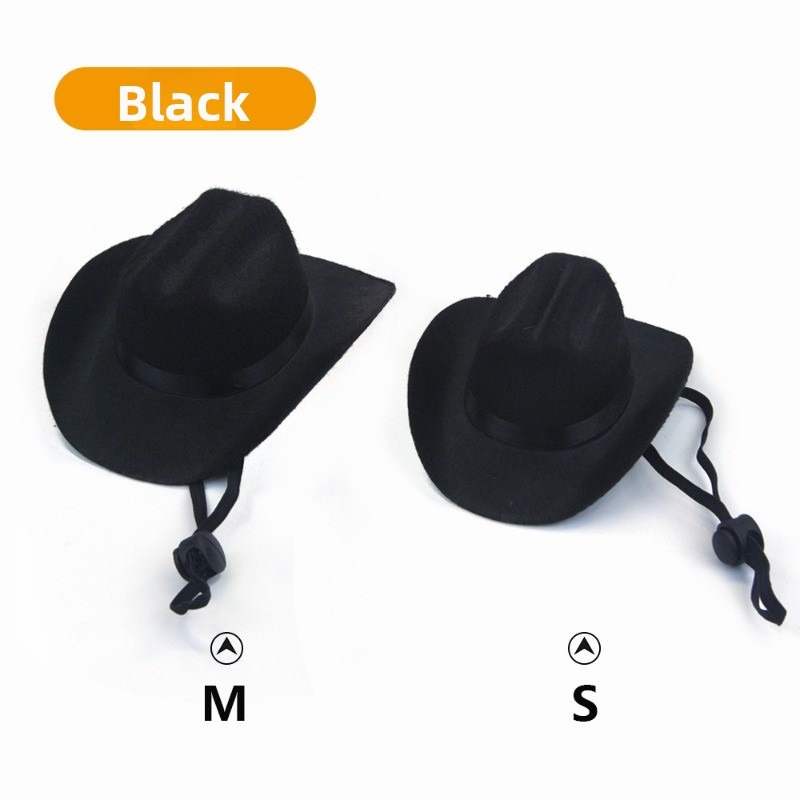 Adjustable Cowboy Mini Hat for Dogs and Cats