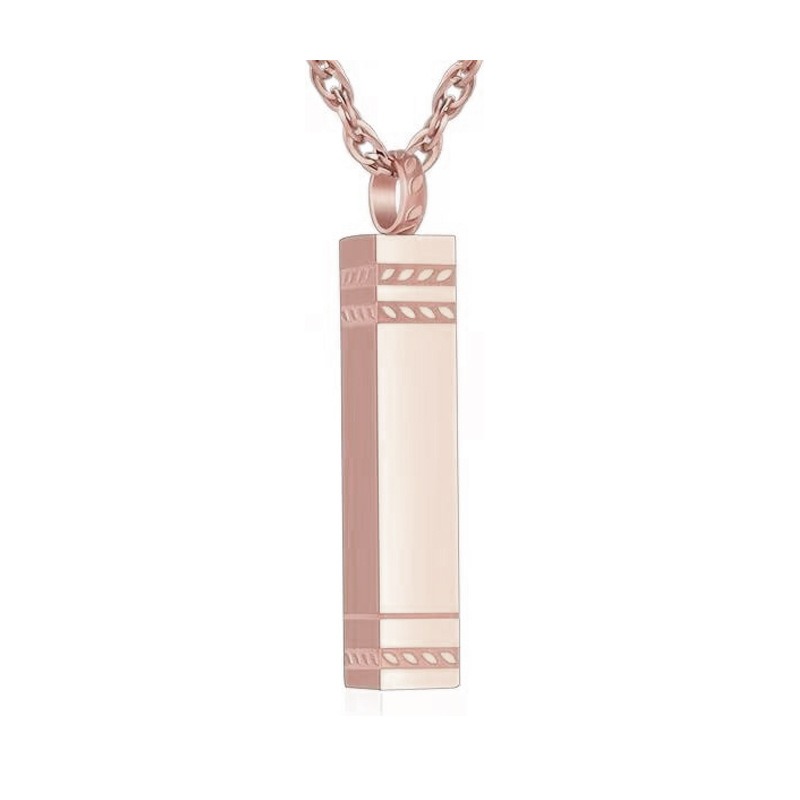Square Column Perfume Pet Ashes Memorial Pendant
