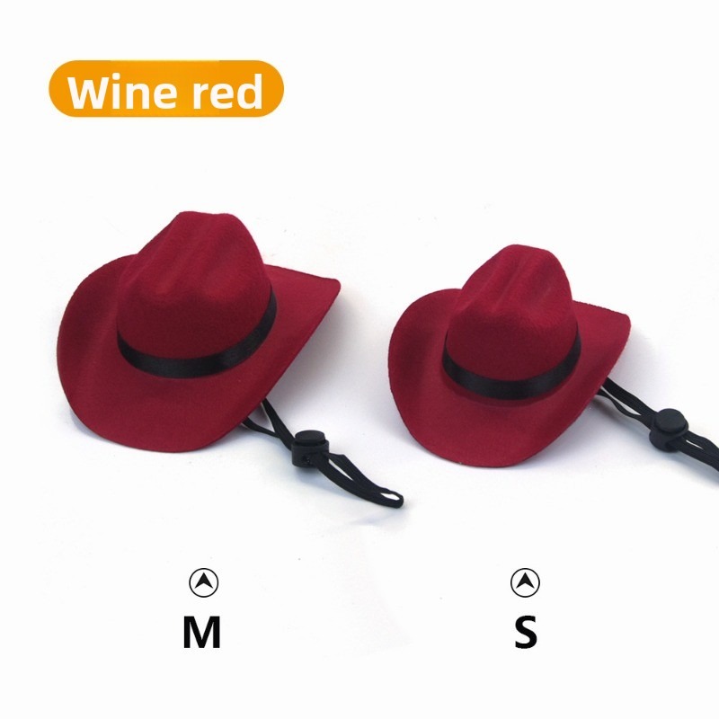 Adjustable Cowboy Mini Hat for Dogs and Cats