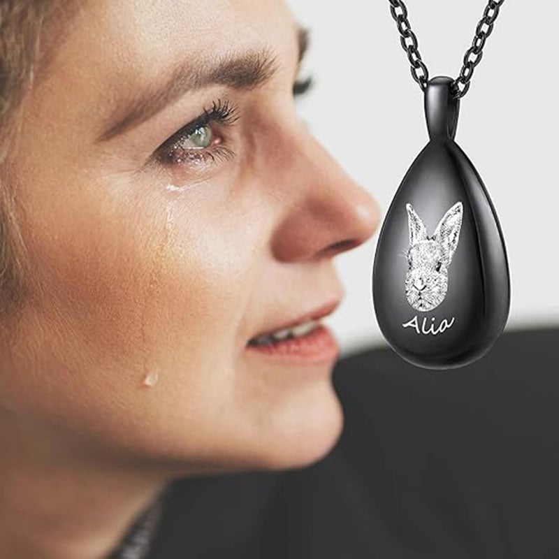 Remembrance Water Drop Pendant Pet Urn Jewelry
